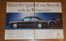 Rare Advertising Mercedes 190 E Sportline & World Champion Sauber Mercedes C 9 1990