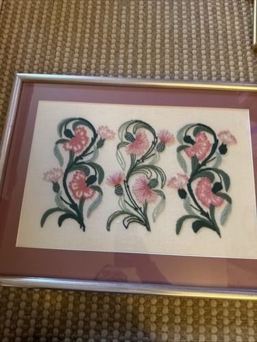 Framed tapestry needlework - framed,