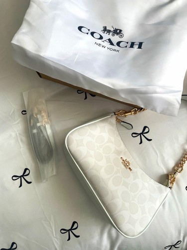 Coach white logo - coach, canvas