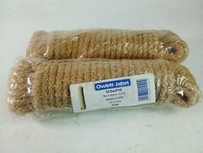 2x Natural Jute Rope Strong Twisted Decking Cord Sash Windows Camping Tent  6mm 