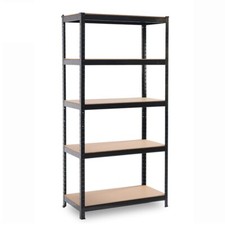 5 Tier Racking Heavy Duty Garage Shelving Storage Shelves Boltless Steel Unit