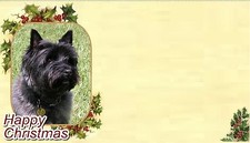 Cairn Terrier Christmas Labels