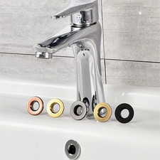 NEW UP5X Bathroom Basin Ceramic Sink Hole Overflow Cover Chromed Trim