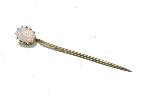 Antique gold tone - faux, opal
