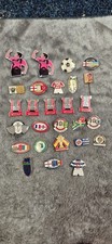 mixed joblot x 27 enamel football pin badges ideal for collectors or resellers