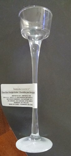 Clear glass tealight - glass,