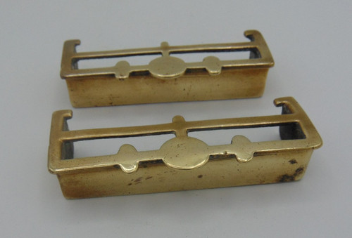 Pair fire fender antique - pair,