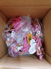 80no. High Quality Synthetic Leather Pink Dog Harnesses Padded 10x250-400mm