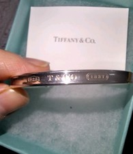 Genuine Tiffany & Co 1837 Cuff Bangle Solid 925 Silver Size Extra Small In Box