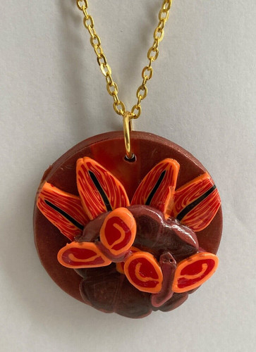 Polymer clay brown red - polymer, &