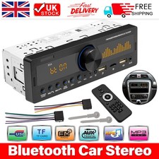 Single 1 Din Car Stereo Radio Bluetooth MP3 Player In-dash Head Unit FM/USB/AUX