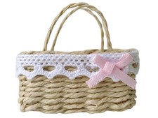 Dolls House Empty Basket with