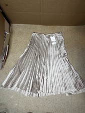 🩶 ZARA Pleated Satin Skirt