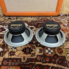 2x Vintage 1977 Celestion Orange Blackback G12H 30w 16ohm 75hZ T1217 12 Speakers