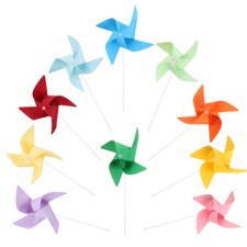  12 Pcs Windmill Toy Mini Windmills Children Diy Pinwheels for Kids