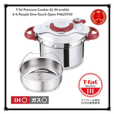 T-fal Pressure Cooker 6L IH enable 4-6 People One-Touch Open P4620769 Japan New
