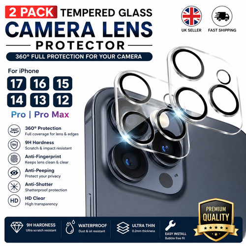 Pack tempered glass camera - 2,