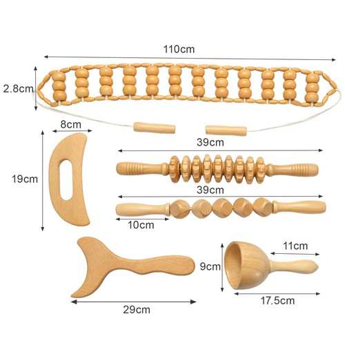 Wood therapy massage tools - therapy,