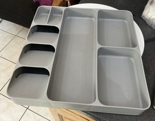 Joseph Joseph Cutlery Drawer Utensil Organiser Unique Design Grey