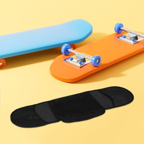 Durable black skateboard - black,