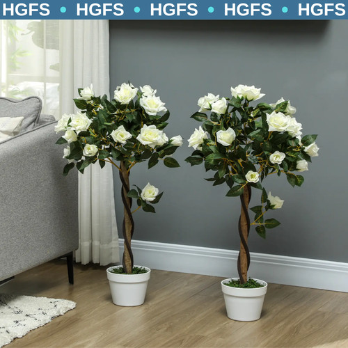 Artificial rose tree pots - tree,