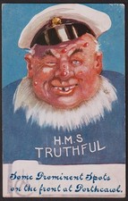 PORTHCAWL NAVAL COMIC postcard