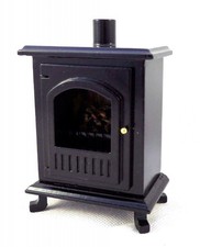 Dolls house wood burning stove - wood,