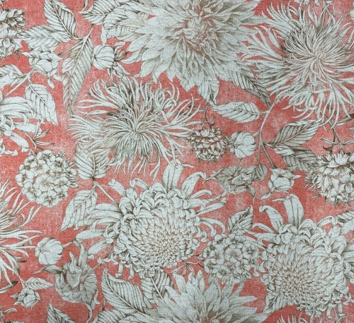 Purbeck linen fabric - fabric, floral