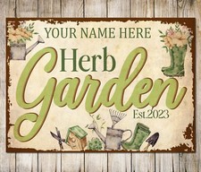 PERSONALISED Herb Garden Sign