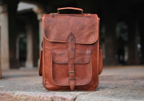 New genuine men brown large - new,