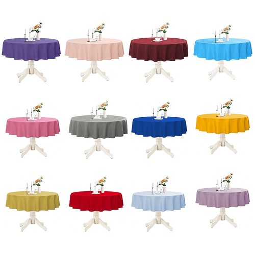 Round plastic table covers - plastic,