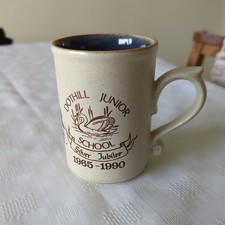 Laugharne Pottery Mug "Dothill Junior School" Silver Jubilee 1965 - 1990