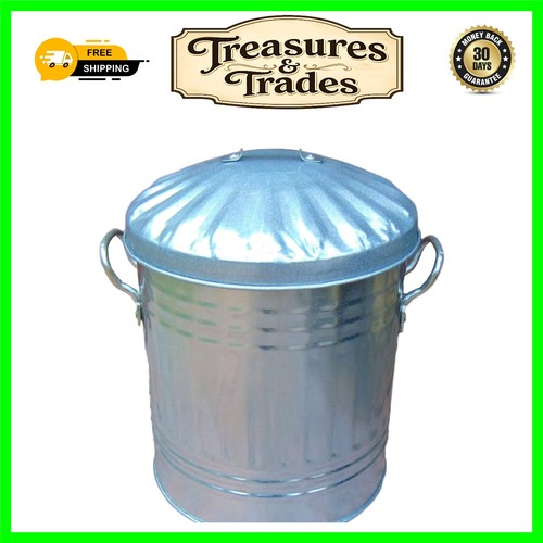 Heavy duty 15l metal - ash, bin