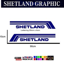Custom Shetland Boats Graphic