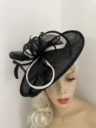 Fascinator black ivory - fascinator, wedding