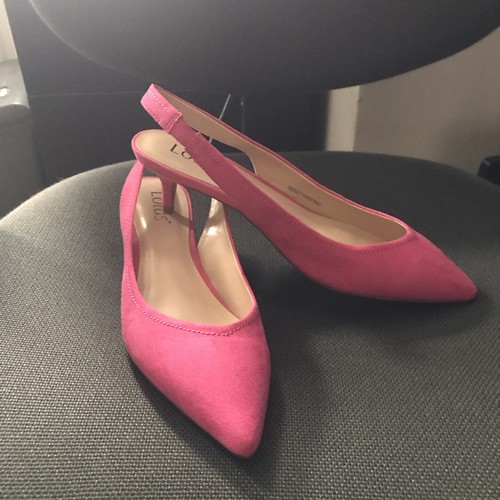Bright pink suede lotus - pink,