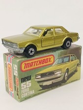 Matchbox Superfast Ford Cortina No55 VERY RARE YELLOW INTERIOR MINT IN MINT BOX 