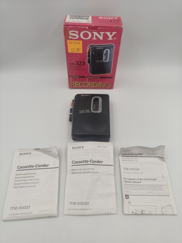 Sony tcm 323 cassette - cassette, corder