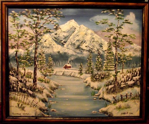 Christmas oil canvas - christmas,