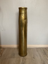 1943 WW2 4 Inch Mk XVI Gun Naval Brass Shell Case Trench Art