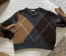 ZARA Women’s Sweater ARGYLE