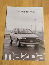 Mazda Range 1988 Brochure Prospekt inc. 323 Turbo 4x4, RX-7