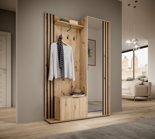 Coat rack entrance cabinet - coat,