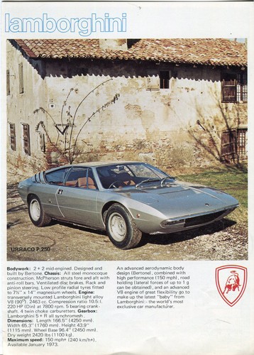 Lamborghini urraco p250 - lamborghini,