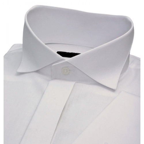 Mens white wedding shirt - mens, wing