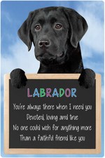 Labrador dog sign BLACK LABRADORS faithful friend like you wall hanging dogs