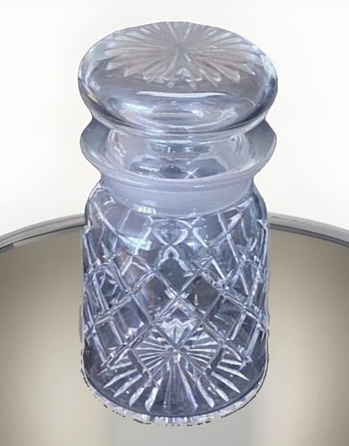 Cut glass crystal lidded small - cut,