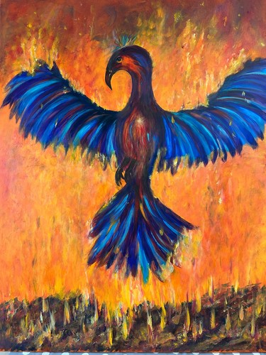 Acrylic painting canvas - on,