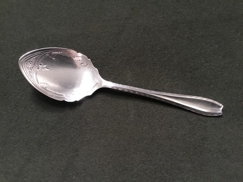 Sterling silver sugar spoon - silver,