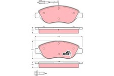 FRONT BRAKE PAD SET DISC BRAKE